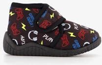Thu!s kinder pantoffels zwart met print