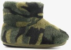 Thu!s kinder sloffen met camouflage print Groen Pantoffels - Foto 2