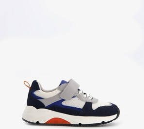 TwoDay leren jongens sneakers wit blauw