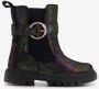 TwoDay leren meisjes Chelsea boots zwart metallic Uitneembare zool - Thumbnail 2