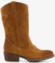 TwoDay leren meisjes cowboy western laarsjes bruin Echt leer - Thumbnail 2
