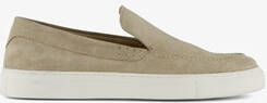 Van Beers suede heren instappers beige