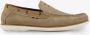 Van Beers suede heren instappers beige - Thumbnail 1