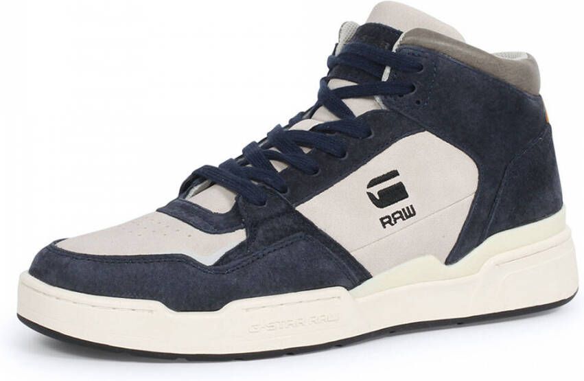 G-Star G Star Raw Attacc Mid Nub M Hoge sneakers Leren Sneaker Heren Blauw