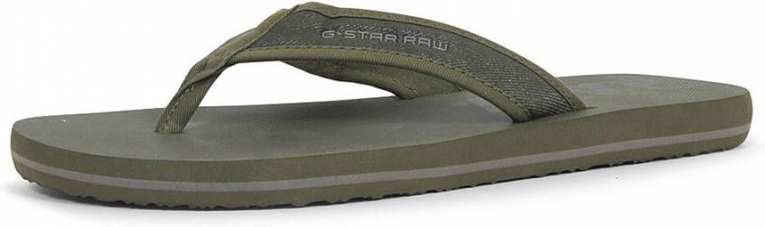 G-Star G Star Raw Heren Slippers Loaq Groen Teenslipper NOS - Schoenen.nl