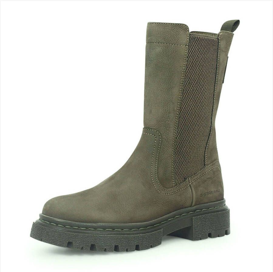 G-STAR Raw Kafey Hgh Chs Nub W Chelsea boots Enkellaarsjes Dames Groen - Foto 5