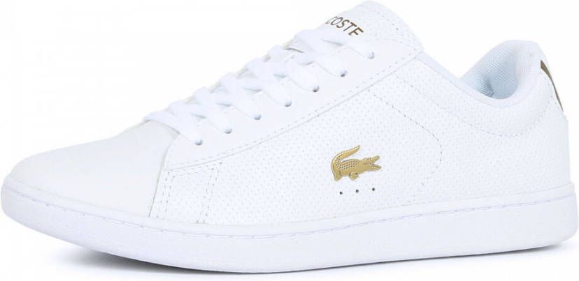 Lacoste carnaby evo dames sneakers wit