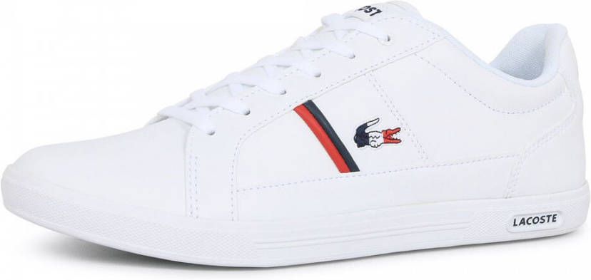 Lacoste Europa Wit/Blauw/Rood Heren Sneaker 39SMA0031 407 - Schoenen.nl
