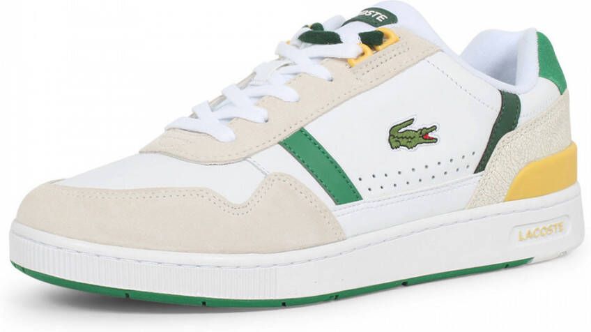 Lacoste T-Clip heren sneaker wit groen