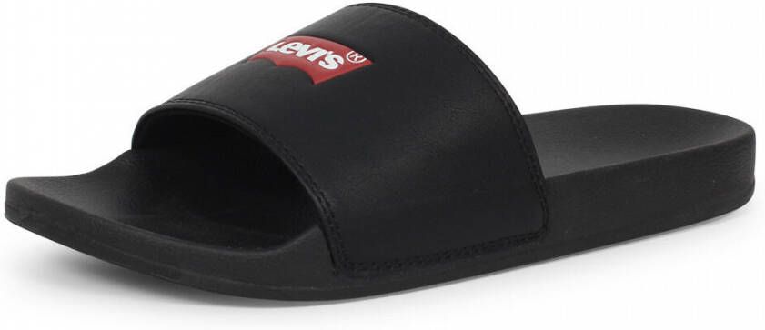 Levi&apos;s June Batwing badslipper zwart