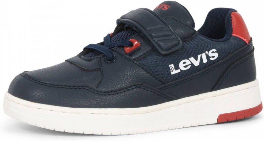 Levi&apos;s shot lage jongens sneaker blauw