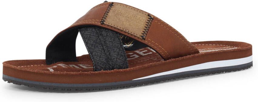 PME Legend Bruine Lichtgewicht Denim Slipper Haig Brown Heren - Foto 8