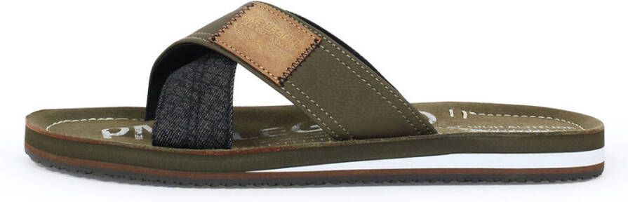 PME Legend Slippers Haig PBO2304190-8208 Khaki Groen - Foto 6
