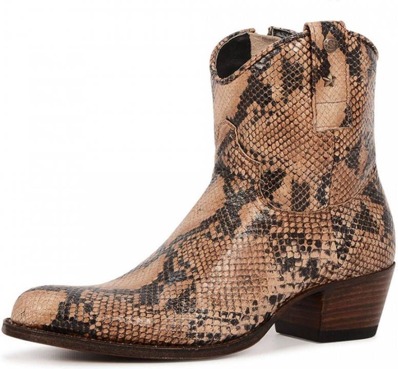 Sendra slangenprint enkellaars-38