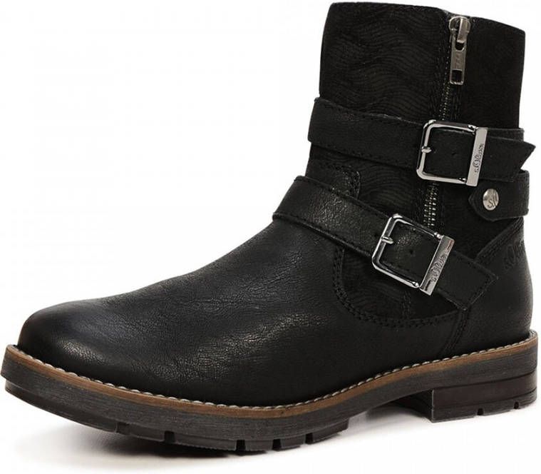 s.Oliver s Oliver biker boots met gespen