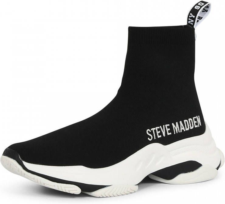 Steve Madden Master Hoge sneakers Dames Zwart - Schoenen.nl