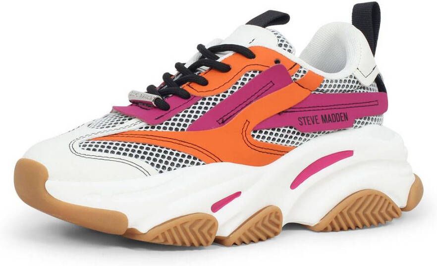 Steve Madden Possession sneakers oranje paars