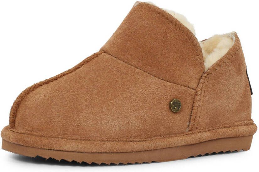 Warmbat Australia Willow suède pantoffels cognac kids Bruin Jongens Meisjes Suede 35 - Foto 9