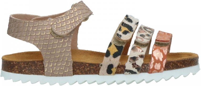 Develab 48304 leren sandalen met dierenprint goud multi Meisjes Leer Dierenprint 27 - Foto 12