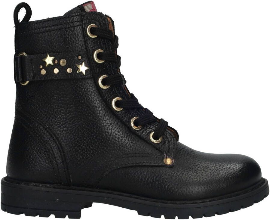 Develab 44316 Veterboots Laarzen Met Veters Meisjes Kids Zwart - Foto 6