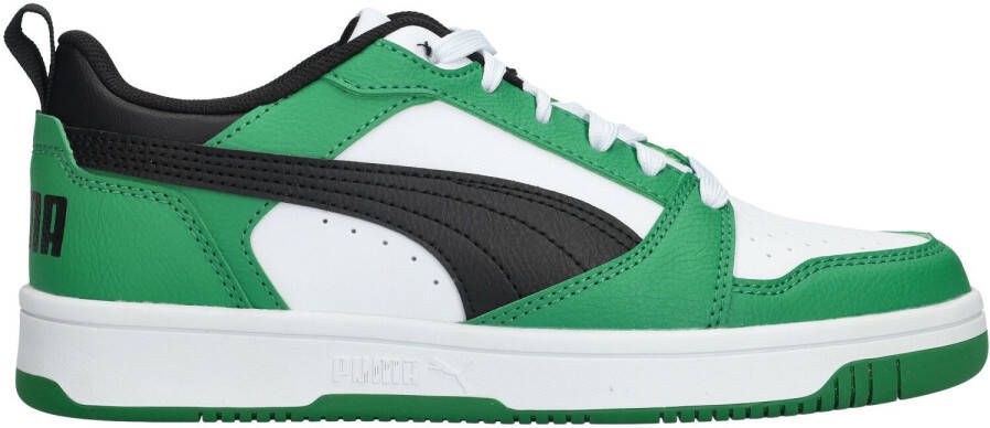 Puma Rebound V6 Lo sneakers wit zwart groen Leer Meerkleurig 26 - Foto 18