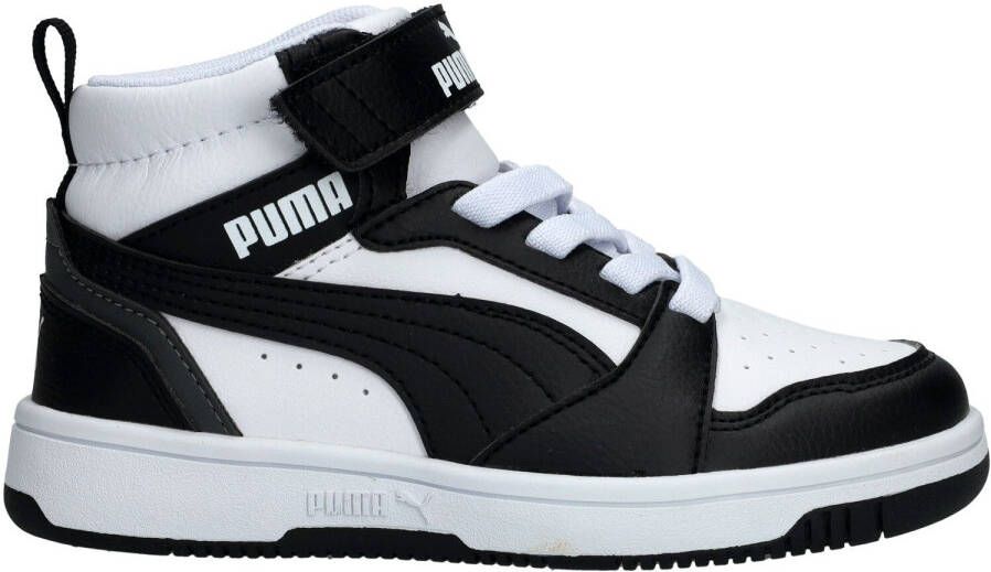 Puma Rebound V6 Mid sneakers wit zwart Imitatieleer Meerkleurig 32 5 - Foto 13