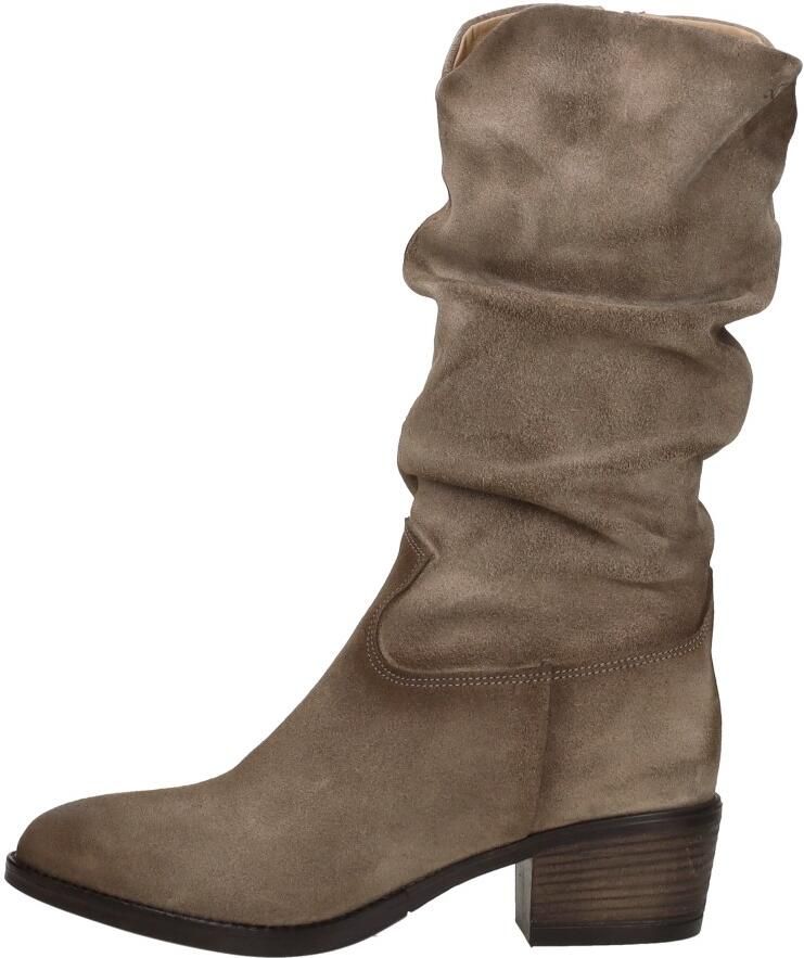 Aqa Hoge laarzen taupe Suede Dames - Foto 8