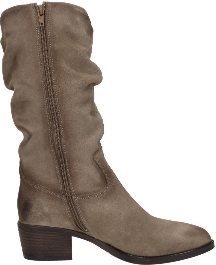 Aqa Hoge laarzen taupe Suede Dames - Foto 2