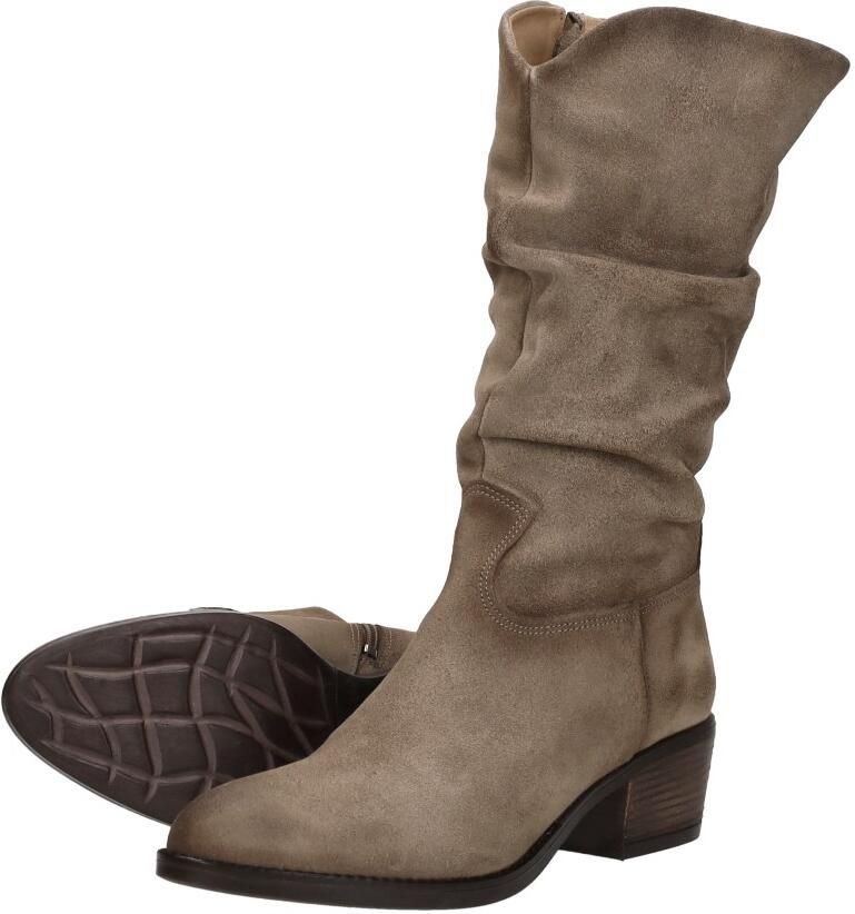Aqa Hoge laarzen taupe Suede Dames - Foto 3