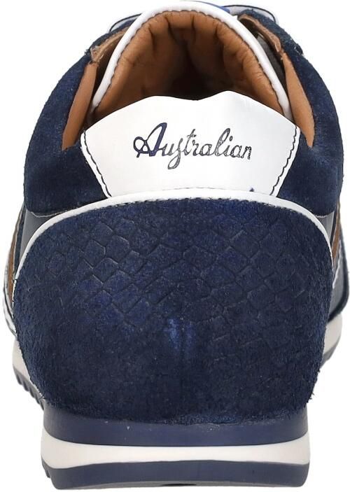 Australian Blauwe Suède Lage Sneakers Camaro Multicolor Heren - Foto 7