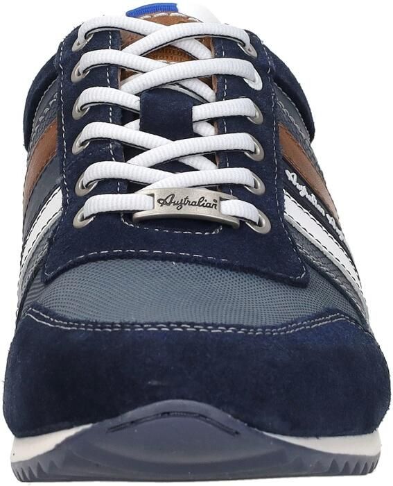 Australian Blauwe Suède Lage Sneakers Camaro Multicolor Heren - Foto 6
