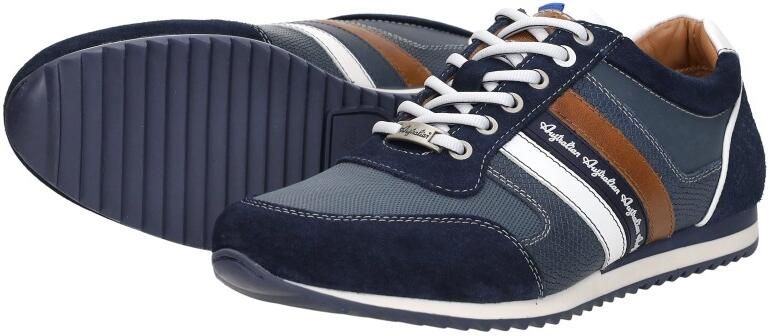 Australian Blauwe Suède Lage Sneakers Camaro Multicolor Heren - Foto 8