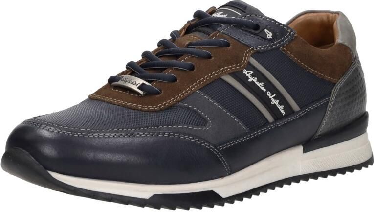 Australian Filmon Sneakers Heren Leren Sneaker Blauw - Foto 8