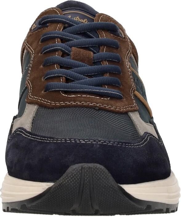 Australian leren sneakers donkerblauw cognac - Foto 10