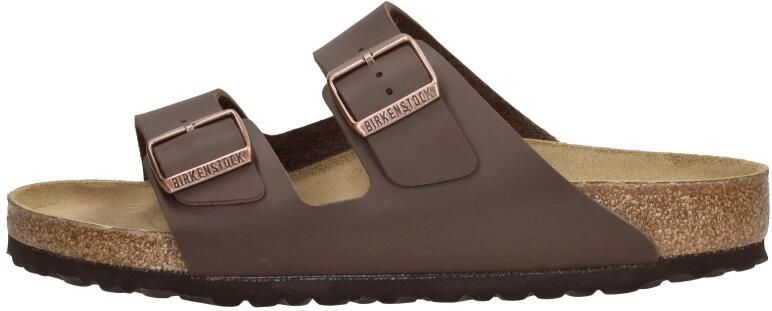 Birkenstock Platte sandalen Arizona Birko-Flor Narrow Dark Brown - Foto 12