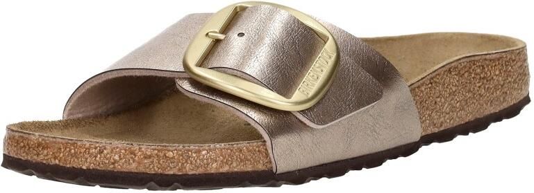 BIRKENSTOCK Slippers Dames Madrid Big Buckle Dames Maat: 43 Kleur: Taupe - Foto 12