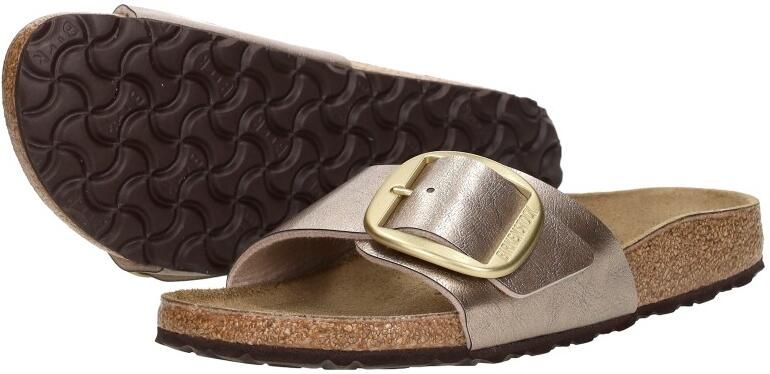 BIRKENSTOCK Slippers Dames Madrid Big Buckle Dames Maat: 43 Kleur: Taupe - Foto 9