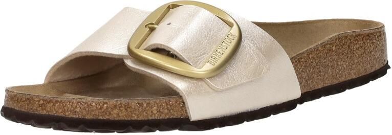 BIRKENSTOCK Slippers Dames Madrid Big Buckle Dames Leer Wit - Foto 14