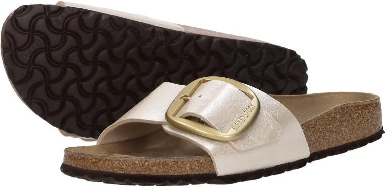 BIRKENSTOCK Slippers Dames Madrid Big Buckle Dames Maat: 40 Materiaal: Leer Kleur: Wit - Foto 16