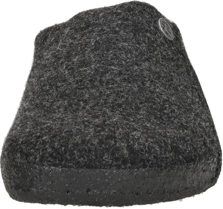 Birkenstock Zermatt Pantoffels Anthracite Regular fit | Zwart | Wolvilt - Foto 5