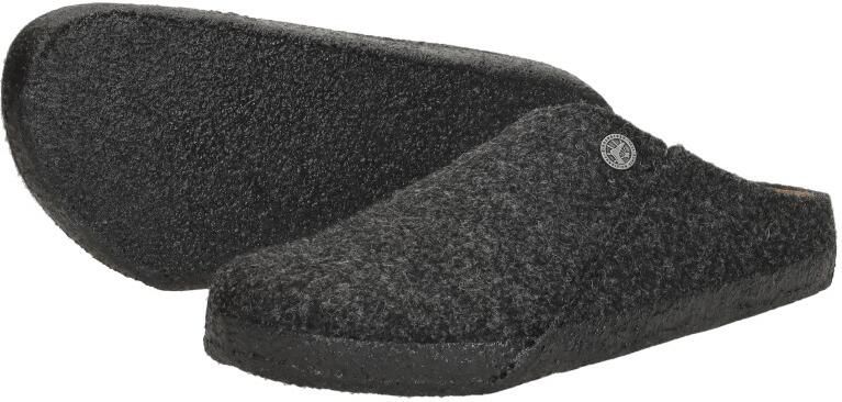 Birkenstock Zermatt Pantoffels Anthracite Regular fit | Zwart | Wolvilt - Foto 9