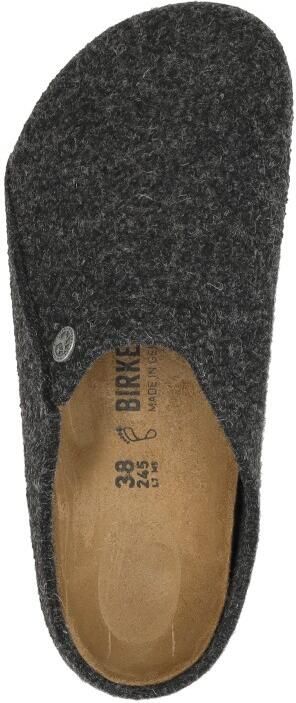 Birkenstock Zermatt Pantoffels Anthracite Regular fit | Zwart | Wolvilt - Foto 11