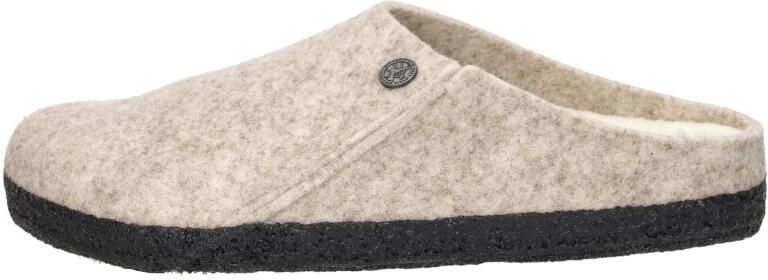 Birkenstock Zermatt Shearling Wool Felt Pantoffels Regular beige
