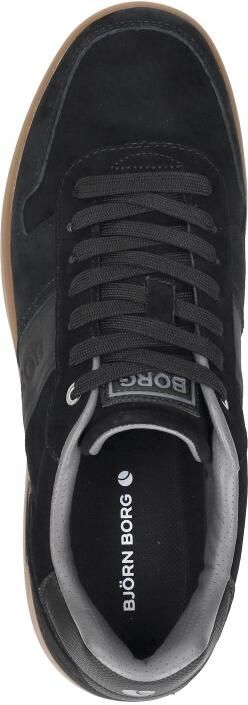 Björn Borg Spin Suede Sneaker Heren Lage Schoen Mannen Zwart Suede - Foto 5