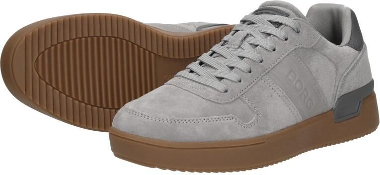 Björn Borg Spin Suede Sneaker Heren Lage Schoen Mannen Grijs Suede - Foto 12