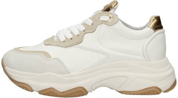 Bronx damessneaker chunky zool 66456 BAISLEY beige zwart - Foto 12