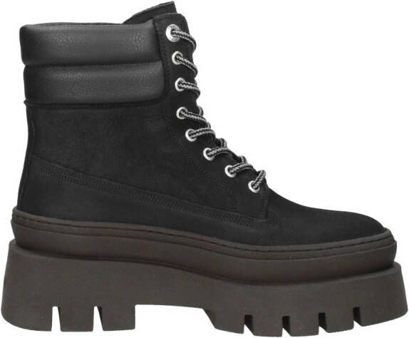 Bronx Evi-Ann Veterschoenen Hoog zwart