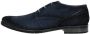 Bugatti Licio Eco Veterschoenen blauw Textiel - Thumbnail 3