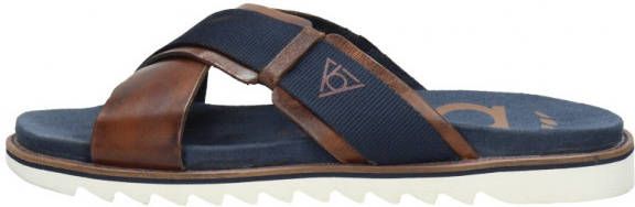 Bugatti slippers Limon in de materiaalmix
