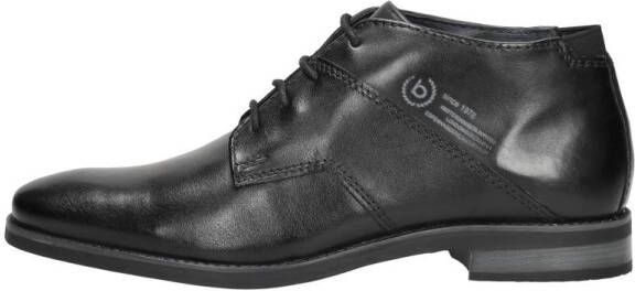 Bugatti Leren veterschoen voor heren Black Heren